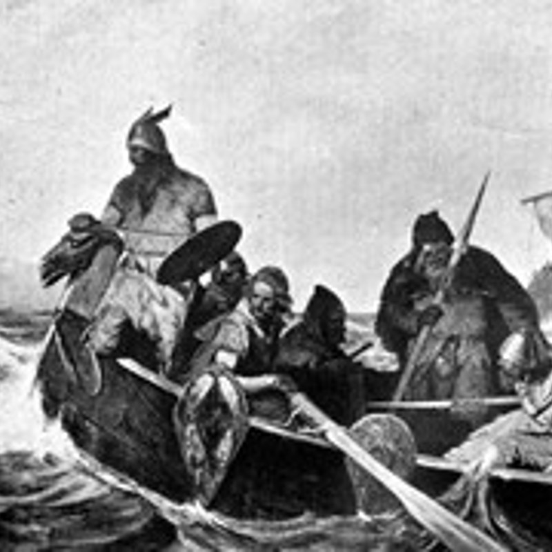 Norsemen Landing In Iceland