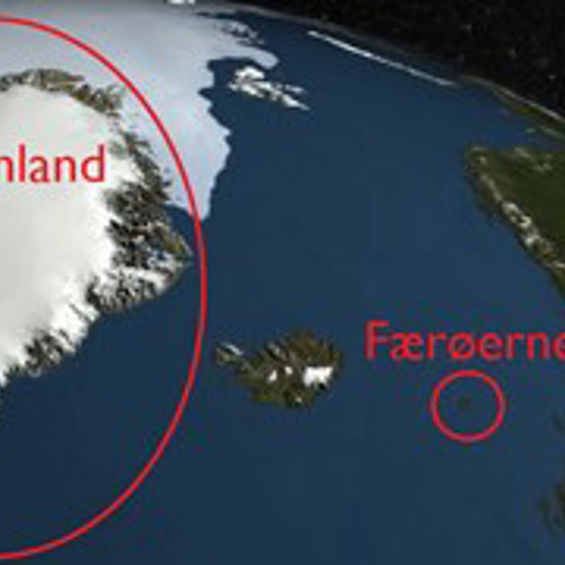 Groenland Faeroeerne Og Danmark